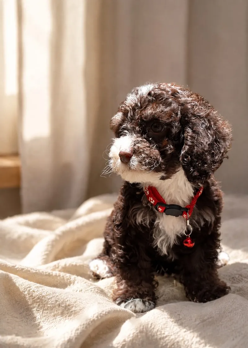 Bernedoodle mediano hembra tricolor